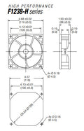 Mechatronics 120x120x38mm 12 Volt Fan with Locked Rotor Alarm F1238X12B2-FSR - Coolerguys