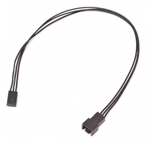 ModRight Black-Out Series 3-Pin Extension Cable - 12" Cab-948 - Coolerguys