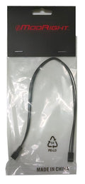 ModRight Black-Out Series 3-Pin Extension Cable - 12" Cab-948 - Coolerguys