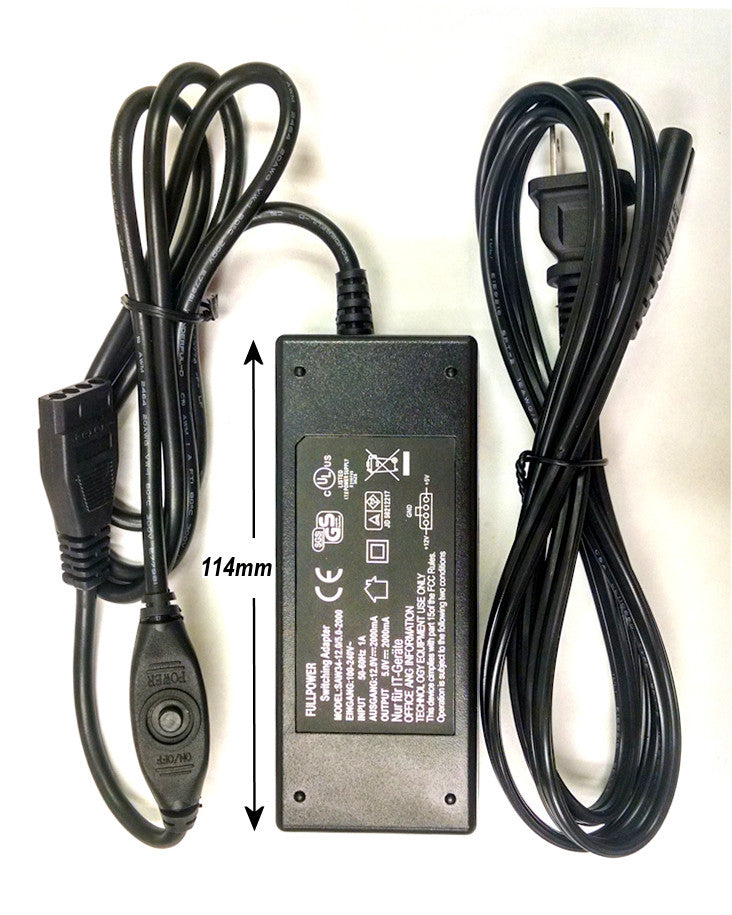 thumbnail image 2 of Delinx 36W 12V PC Fan Power Supply,4 Cooling Fan Speed Controller,100-240vAC To 3-12vDC Adjustable 3A Power Adapter,with Fan Splitter Cable,DC Female To 4 X 3/4 Pin, Multi-Functional 2 of 11