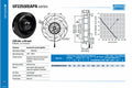 Mechatronics 225x69mm Backward Curved Impeller Fan UF225(69)APA23-H1C2A - Coolerguys