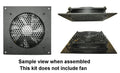 Coolerguys Fan Bracket Kit for (single hole) 140mm Multimedia Cabinet Cooling / Home Theaters - Coolerguys