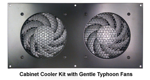 Coolerguys Dual Thermal control 120mm AV Cabinet Cooler with Gentle Typhoon Fans CABCOOL1202-MGTF - Coolerguys