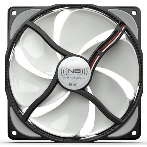 Black Noise Blocker 120x120x25mm Bionic Loop Med Speed Fan B12-2 - Coolerguys