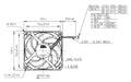 GentleTyphoon 120mm Silent Case Fan Series D1225C12B6ZPA 2150 RPM PWM Fan - Coolerguys