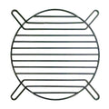80mm Straight Wire Finger Grill-Black - Coolerguys
