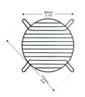 80mm Straight Wire Finger Grill-Black - Coolerguys