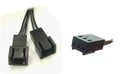 3 Pin Y Splitter All Black Ribbon - Coolerguys