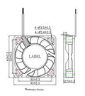 Everflow 40x40x10mm PWM Ultra High Speed Dual Ball Bearing Fan-R124010BU - Coolerguys