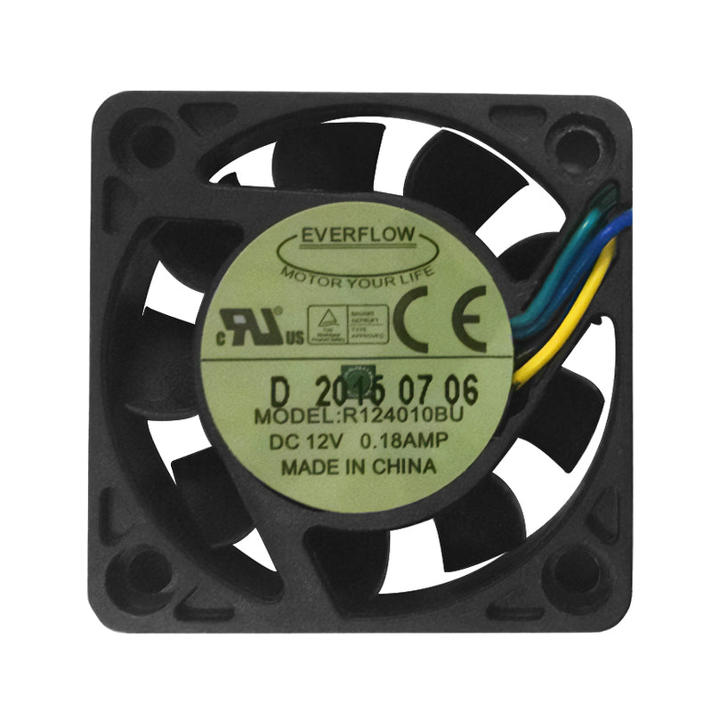 Everflow 40x40x10mm PWM Ultra High Speed Dual Ball Bearing Fan-R124010BU