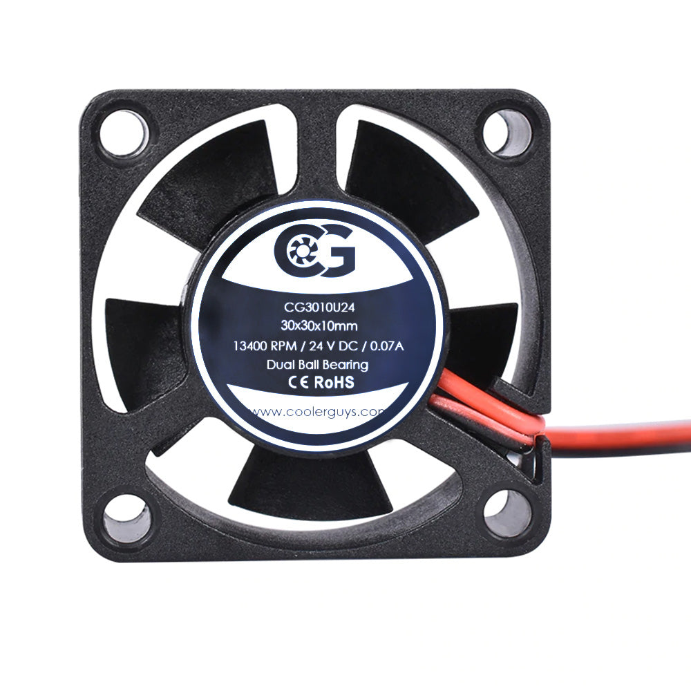 atlet Uden en kop Coolerguys 30mm (30x30x10mm) 24V DC 2pin Ultra High Speed Fan CG3010U2