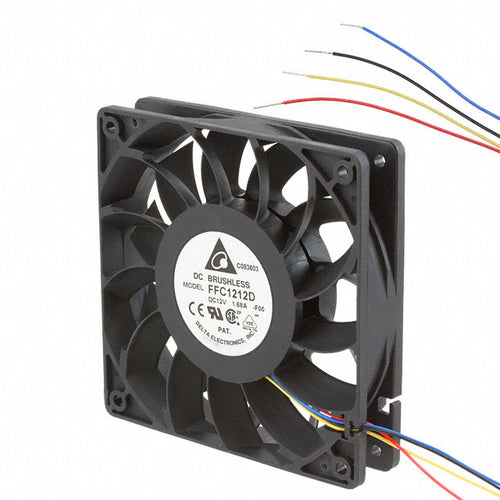 Delta 120x120x25mm FFC1212D-PWM High Quality Brushless DC Air Cooling Fan - Coolerguys