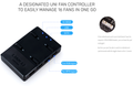 LIAN LI UNIFAN SL120 3PC PACK BLACK/WHITE with CONTROLLER