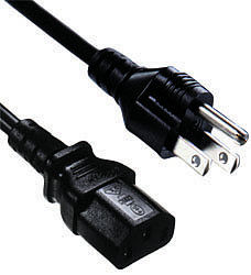 6 Foot AC Cable for Power Supplies - Coolerguys