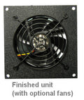 Coolerguys Bare Fan Bracket Kit for single hole 92mm (bare Kit) Multimedia Cabinet Cooling / Home Theaters. - Coolerguys