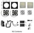 Cabcool 1201-2  Two-Single 120mm Kits with Thermal Control - Coolerguys