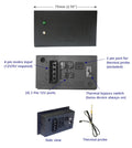 Cabcool 1201-2  Two-Single 120mm Kits with Thermal Control - Coolerguys