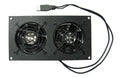 Cabcool 802U Dual 80mm USB Powered Cabinet Cooling Kit - Coolerguys