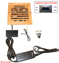 CabCool1201 Single 120mm Fan Cooler Kit with Custom Wood Grill/Thermal Controller - Coolerguys