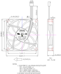 Everflow 80x80x15mm Ultra High Speed 12V DC Fan with PWM, Model R128015BUAF - Coolerguys