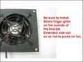 CG CabCool 801 Single 80mm Fan Cooling kit for  Cabinet - Home Theaters - Coolerguys