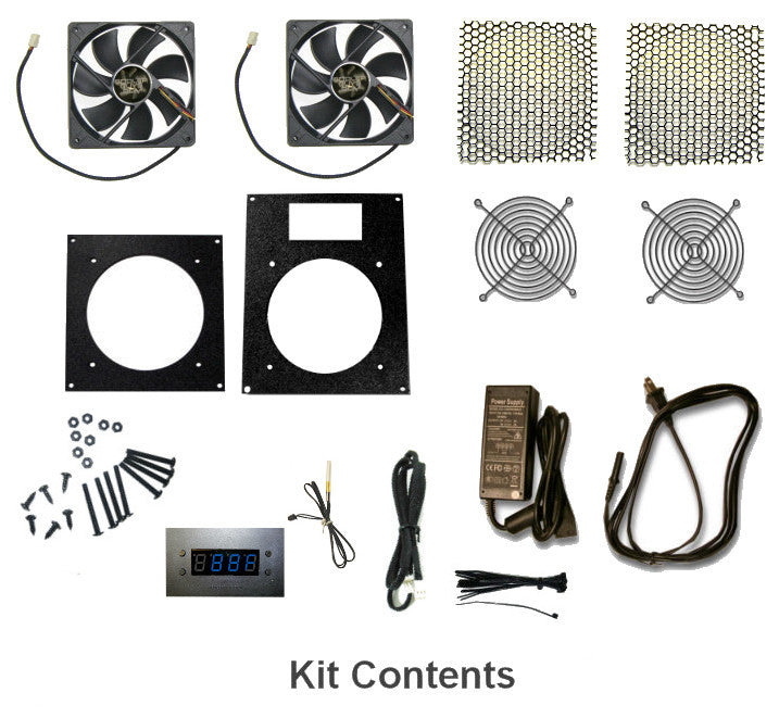 Dual Single 120mm kit Programmable Thermal Controller Intake Coolerguys