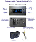 Dual Single 120mm kit with Programmable Thermal Controller | Intake / Exhaust kit - Coolerguys