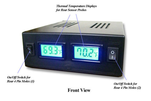 Coolerguys 2 AMP AC/DC Adapter with Dual Thermal Monitors - Coolerguys