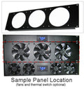 Coolerguys  3U Server Rackmount Bracket with Fan Grills - Coolerguys