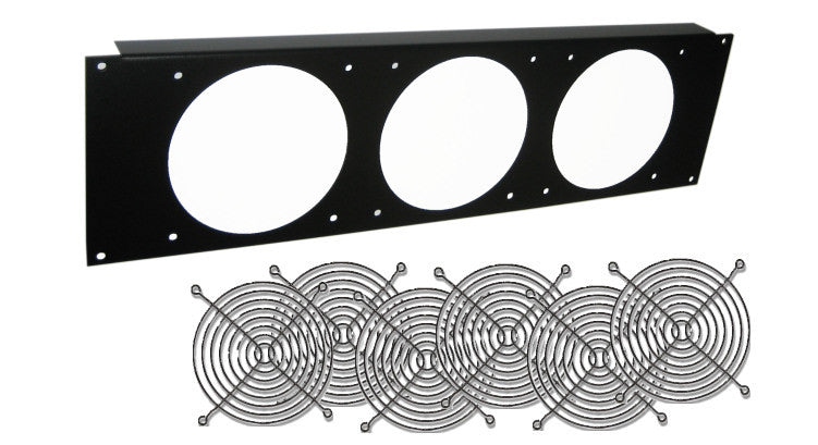 Coolerguys  3U Server Rackmount Bracket with Fan Grills - Coolerguys