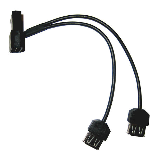 4 pin Molex to Dual USB 5V Power Connecter Coolerguys