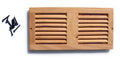 Coolerguys Dual 120mm oak vent cabinet fan grill only. - Coolerguys