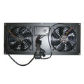 Coolerguys PRO-Metal Dual 120mm Deluxe Cabinet Cooling Kit with built-in LED Controller CABCOOL 1202-Deluxe-M - Coolerguys