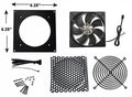 Coolerguys Single 120mm Bracket Kit with Fan - Coolerguys