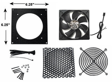 Coolerguys Single 120mm Bracket Kit with Fan - Coolerguys