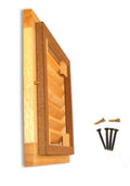 Coolerguys Single 120mm oak vent cabinet fan grill only. - Coolerguys