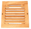 Coolerguys Single 120mm oak vent cabinet fan grill only. - Coolerguys