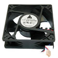 Delta 127mm x 127mm x 38mm 24 volt fan with 3 pin connector #EFB1324HHE - Coolerguys