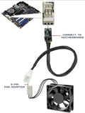Evercool 3 pin male to Dell 3 pin female cable adapter EC-DF015 - Coolerguys