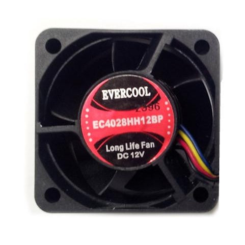Evercool 40x40x28mm 12V PWM Fan with Connector-EC4028HH12BP - Coolerguys