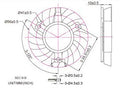 Evercool Video Card 60x60x10mm 12 Volt Frameless Fan VC-EC6010M12S-B - Coolerguys