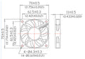 Evercool 70x70x10mm 12 Volt Ball Bearing Medium Speed Fan-EC7010M12CA - Coolerguys