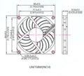 Evercool 80x80x10mm 12 Volt Ball Bearing Medium Speed Fan-EC8010M12CA OEM - Coolerguys