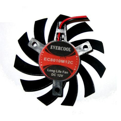 Evercool 80x80x10mm Video Card Frameless Fan VC-EC8010M12C-B - Coolerguys