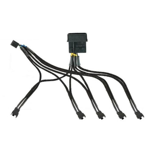 Evercool  Fan Cable Adapter Supports 5 PWM Fans from single MB Header CB-EC-DF001 - Coolerguys