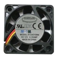 Everflow 40X40X10mm Medium Speed Ball Bearing 3 pin Fan-R124010BM - Coolerguys