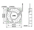 Everflow 50X50X10mm High Speed Ball Bearing 3 Pin Fan-R125010BH - Coolerguys