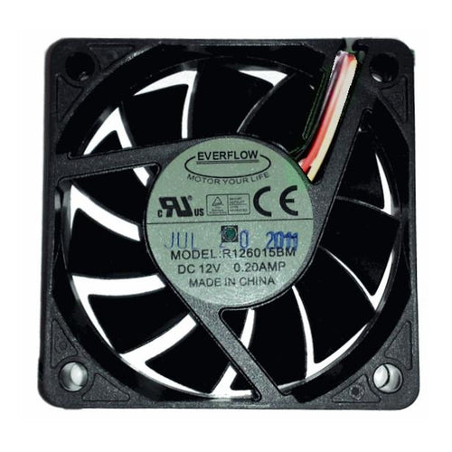 Everflow 60x60x15mm Medium Speed Dual Ball Bearing 12 Volt Fan-R126015BM - Coolerguys