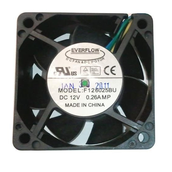 Everflow 60X60X25mm Dual Ball Bearing PWM Fan F126025BU AF – Coolerguys