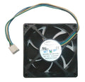 Everflow 80x80x25mm Dual Ball Bearing PWM Fan R128025BU-AF - Coolerguys